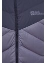 Péřová sportovní bunda Jack Wolfskin Tundra tmavomodrá barva