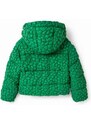 Dětská bunda Desigual zelená barva