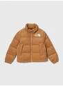 Dětská péřová bunda The North Face 1996 RETRO NUPTSE JACKET hnědá barva