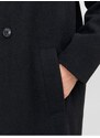 Černý pánský kabát s příměsí vlny Jack & Jones Harry - Pánské