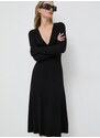 Šaty Pinko černá barva, midi, 102023.A18P