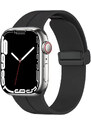 4wrist Silikonový řemínek s magnetickou sponou pro Apple Watch 38/40/41 mm - Black