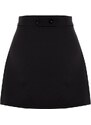 Trendyol Black Premium Quality Pleated Mini Woven Skirt