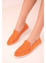 Soho Orange Suede Women's Loafers 17932