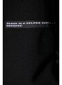 Bavlněná mikina Rick Owens pánská, černá barva, s aplikací