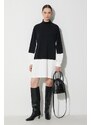 Šaty MM6 Maison Margiela Dress černá barva, mini, oversize, S62CT0244