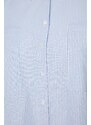 Trendyol Curve Blue Striped Poplin Shirt