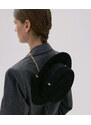 Dámský luxusní černý klobouk Ruslan Baginskiy - Chain Strap Canotier Hat