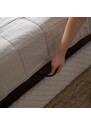 Béžová čalouněná dvoulůžková postel Miuform Sleepy Luna 160 x 200 cm