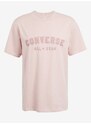 Světle růžové unisex tričko Converse Go-To All Star - Pánské