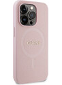 Ochranný kryt na iPhone 15 Pro - Guess, Saffiano MagSafe Pink
