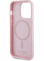 Ochranný kryt na iPhone 15 Pro - Guess, Saffiano MagSafe Pink