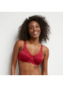 DIM GENEROUS ESSENTIEL UNDERWIRE BRA - Women's lace bra - dark red