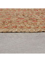 Flair Rugs koberce Kusový koberec Capri Jute Natural/Coral kruh - 133x133 (průměr) kruh cm