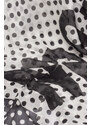 Černo-bílý puntíkatý šátek Moschino