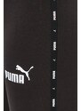 Legíny Puma dámské, černá barva, s aplikací, 675998
