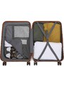 KONO Cestovní set kufrů - flexibilní 4 set s TSA zámkem, žlutý