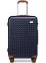 KONO Cestovní set kufrů - flexibilní 4 set s TSA zámkem, tmavě modrý