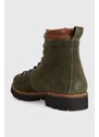 Semišové workery Tommy Hilfiger W MIX SUEDE HOOKS BOOT pánské, zelená barva, FM0FM04764