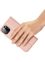 Knížkové pouzdro na iPhone 15 PLUS - DuxDucis, SkinPro Rose