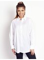 White oversize shirt drawstringed sides LeMonada