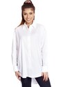 White oversize shirt drawstringed sides LeMonada