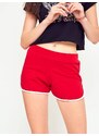 Yups Sports shorts with contrasting trimming red