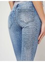 Jack Berry Denim jeans decorated with blue pearls