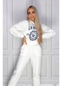 La Perla By Otomański White sweatshirt set with La Perla print