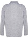 Trendyol Gray Melange Polo Neck Knitted Tunic