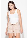 Shorts with elastic waist Katrus beige