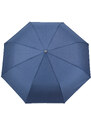 Semiline Unisex's Short Semi-automatic Umbrella L2050-1 Navy Blue