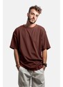 Trendyol hnědé oversize/široký střih basic tričko ze 100% bavlny