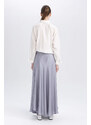 DEFACTO A Cut Satin Skirt