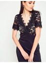 Esther.M Dress with lace black