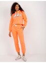 Fashionhunters Fluo oranžová mikina od Larainy