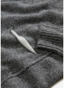 bonprix Pletené šaty s kapsou, z recyklovaného polyesteru Šedá