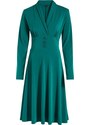 bonprix Žerzejové šaty s knoflíky Zelená