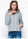 Miss Forever Jacket decorated with studs gray