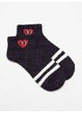 Yups Socks with red heart black