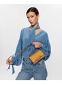 Michael Kors kožená crossbody kabelka Heather hořčicově žlutá