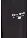 Tepláky Puma černá barva, hladké