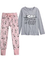 Dívčí pyžamo SNOOPY šedé
