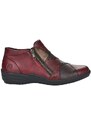 "Patchwork" kotníkové boty Remonte R7674-36 červená