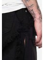Džínové šortky Rick Owens Trucker Cut Offs pánské, černá barva, DU01C6353.DSLH.BLACK-Black