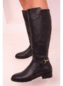 Soho Black Crocodile Women's Boots 17593