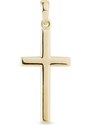 Přívěsek křížek ze žlutého zlata KLENOTA P0043003