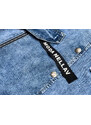 P.O.P. SEVEN Světle modrá volná dámská džínová bunda/přehoz přes oblečení (POP5990-K)