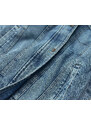 S'WEST Světle modro-béžová oboustranná džínová bunda pro přechodné období (B9730-50012)