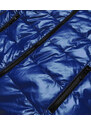 SPEED.A Světle modrá metalická bunda s barevnou podšívkou (W708)